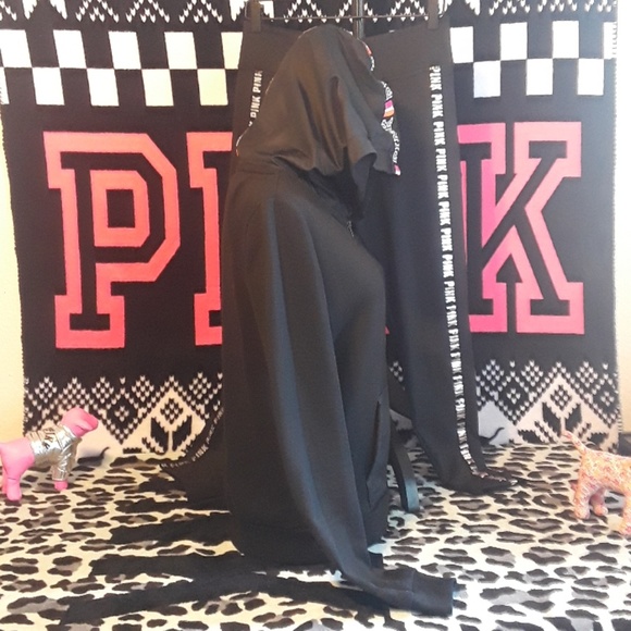 Pink vs RARE Rainbow Zip up Hoodie - Picture 4 of 8